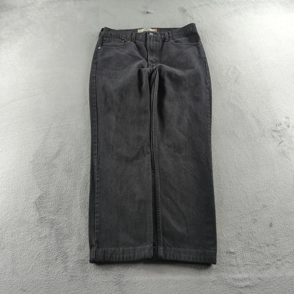 Vintage Levis Jeans Mens 36 (Fits 36x30) Black Faded 505 Slim Straight Denim Y2K